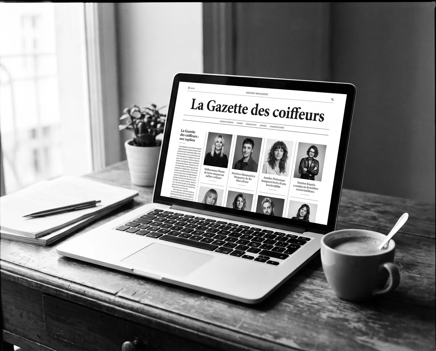 La Gazette des coiffeurs sur ordinateur